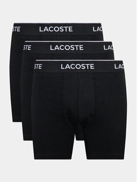 Lacoste Lacoste Komplet 3 par bokserek 6H3420 Czarny Regular Fit