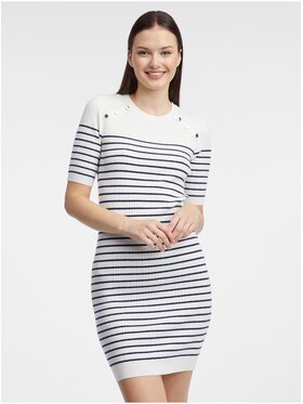 Orsay Orsay Sukienka 530398001000__S Biały Regular Fit