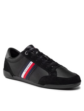 Tommy Hilfiger Tommy Hilfiger Sneakersy Corporate Material Mix Leather FM0FM03741 Czarny
