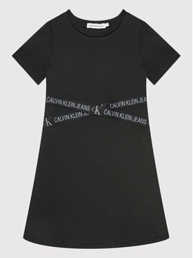 Calvin Klein Jeans Calvin Klein Jeans Vestito da giorno Punto Logo IG0IG01309 Nero Regular Fit
