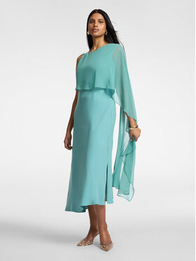 Elena Mirò Elena Mirò Abito da cocktail 7004P000310N0B5 Turchese A-Line Fit