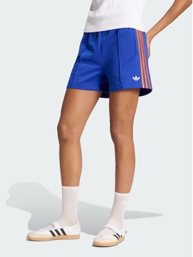 adidas adidas Szorty materiałowe Firebird Classic Niebieski jasny Loose Fit