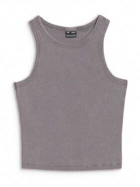 4F 4F Tank top SWELLS OF THE OCEAN Szary Slim Fit