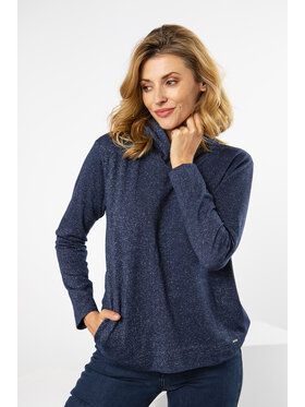 QUIOSQUE QUIOSQUE Blúzka 19-TD-185 Modrá Regular Fit