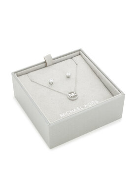 Michael Kors Michael Kors Set ogrlica i naušnice Boxed Set MKC1260AN040 Srebrna