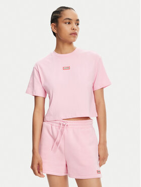 Hunter Hunter Póló Abby HARW0059251 Rózsaszín Boxy Fit