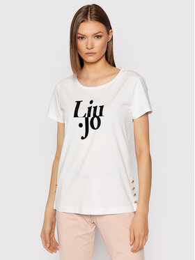 Liu Jo Sport Liu Jo Sport Tričko TF1249 J5972 Biela Regular Fit