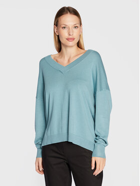 Comma Comma Džemper 2123539 Plava Relaxed Fit