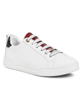 Tommy Hilfiger Tommy Hilfiger Sneakersy Branded Outsole Croc Sneaker FW0FW05214 Biały