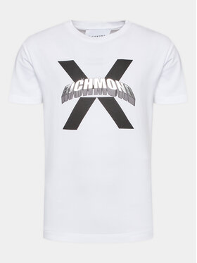 Richmond X Richmond X T-Shirt UMA23007TS Biały Regular Fit