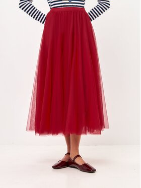 Manii'ta Lacitta Manii'ta Lacitta Spódnica midi Women's skirt ROCKY Czerwony Regular Fit