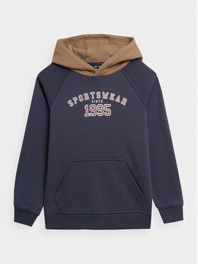 4F 4F Pulóver 4FJAW23TSWSM651 Sötétkék Regular Fit