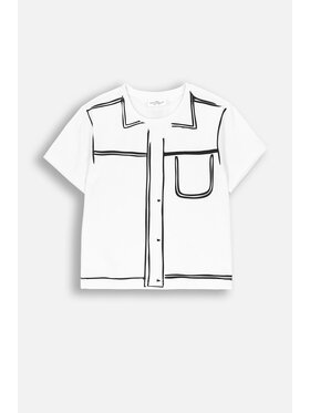 Coccodrillo Coccodrillo T-Shirt ZC4143202CGJ-001 Biały Regular Fit