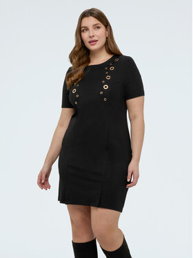 Fiorella Rubino Fiorella Rubino Sukienka codzienna 7011T001742N033 Czarny A-Line Fit