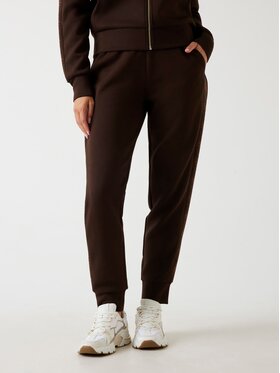 Guess Guess Medžiaginės kelnės 177047 Ruda Slim Fit