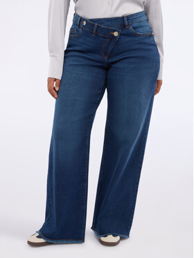 Fiorella Rubino Fiorella Rubino Jeansy P433T005069N034 Niebieski Over Fit