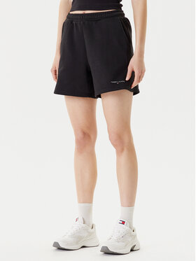 Tommy Jeans Tommy Jeans Sporta šorti Linear DW0DW21152 Melns Relaxed Fit