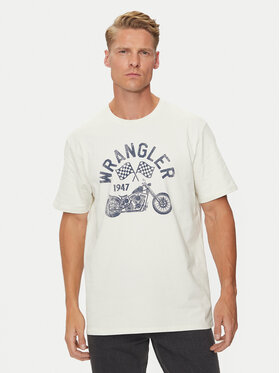 Wrangler Wrangler T-Shirt Americana 112357379 Bílá Regular Fit
