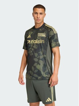 adidas adidas Koszulka techniczna 1. FC Union Berlin 25/26 Away Jersey Zielony Slim Fit