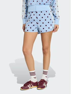 adidas adidas Szorty materiałowe 161637 Niebieski jasny