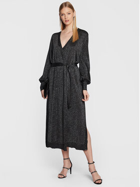 TWINSET TWINSET Trikotažinė suknelė 222TT3013 Juoda Relaxed Fit