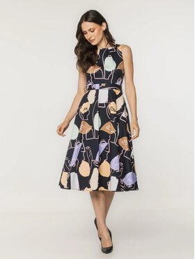 Willsoor Willsoor Sukienka koktajlowa 68116 Granatowy A-Line Fit