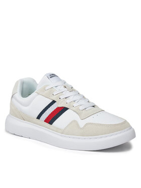 Tommy Hilfiger Superge Light Cupsole Lth Mix Stripes FM0FM04889 Bela