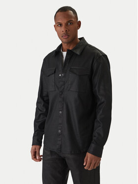 Guess Guess cămașă de blugi M6RH75 D6480 Negru Regular Fit