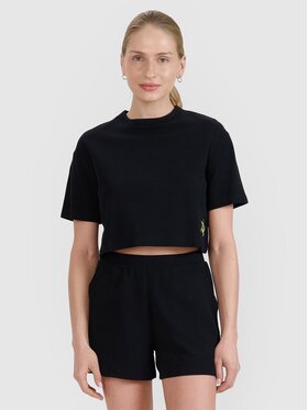 4F 4F T-Shirt 4FWSS25TTSHF1977-20S Μαύρο Regular Fit