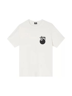 Stüssy Stüssy T-Shirt 8 Ball Pigment Dyed Tee Beżowy Casual Fit