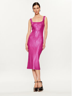 PINKO Pinko Rochie tricotată Costina 102211 A1BF Roz Slim Fit