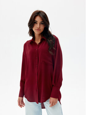 Roco Fashion Roco Fashion Bluzka Elisa Bordowy Oversize