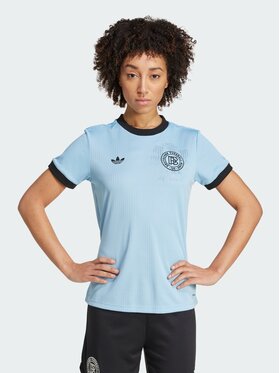 adidas adidas Koszulka techniczna Germany Anniversary Jersey Błękitny Regular Fit
