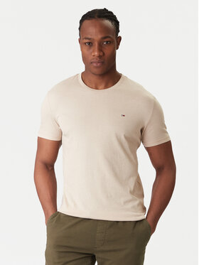 Tommy Jeans Tommy Jeans T-Shirt DM0DM20363 Beżowy Regular Fit