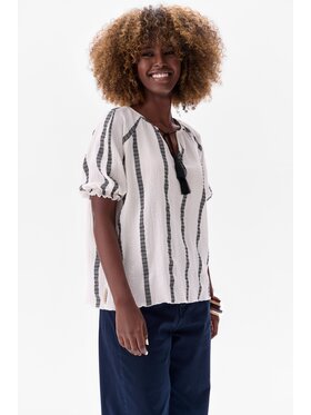 blue shadow blue shadow Bluzka Kroxi Écru Regular Fit