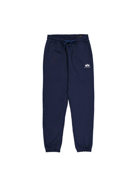 Alpha Industries Alpha Industries Joggery Basic Small Logo II Jogger Granatowy Regular Fit