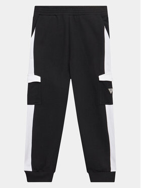 Guess Guess Pantaloni da tuta L3YQ12 KA6R3 Nero Relaxed Fit