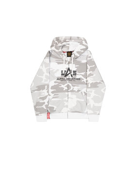 Alpha Industries Alpha Industries Bluza Basic Camo Zip Hoodie Kolorowy Regular Fit
