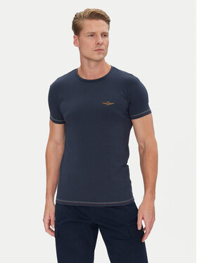 Aeronautica Militare Aeronautica Militare Marškinėliai AM1UTI003 Tamsiai mėlyna Regular Fit