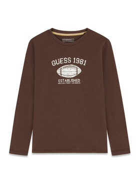 Guess Guess Bluza L6YI06 K3714 Rjava Regular Fit