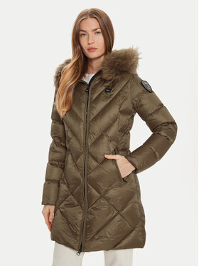 Blauer Blauer Vatovaná bunda 24WBLDK03052 Hnědá Regular Fit