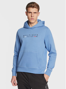 Tommy Hilfiger Tommy Hilfiger Pulóver MW0MW29301 Kék Regular Fit