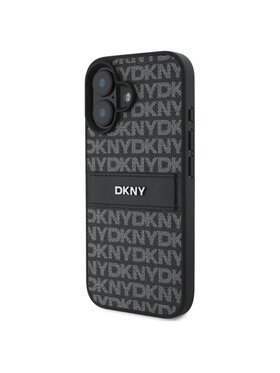 DKNY DKNY Etui na telefon Texture Pattern Tonal Stripe Czarny