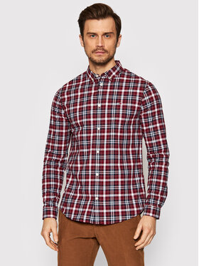 Tommy Jeans Tommy Jeans Camicia Essential Poplin Check DM0DM12339 Rosso Regular Fit
