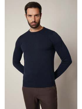 Lancerto Lancerto Sweter Joakim SW073225000044 Granatowy Regular Fit