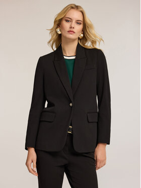 Motivi Motivi Kurtka outdoor Q024W000037N033 Czarny Regular Fit