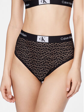 Calvin Klein Underwear Klasične Gaćice S Visokim Strukom 000QF7177E Crna