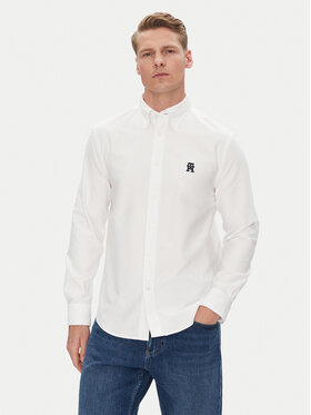Tommy Hilfiger Tommy Hilfiger Koszula Heritage MW0MW39235 Biały Regular Fit