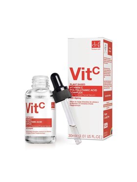 Dr Botanicals Dr Botanicals Witamina C i kwas poliglutaminowy i zaawansowane serum do twarzy, 30 ml Serum
