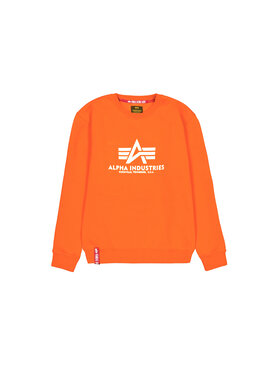 Alpha Industries Alpha Industries Bluza Basic Sweatshirt Pomarańczowy Regular Fit